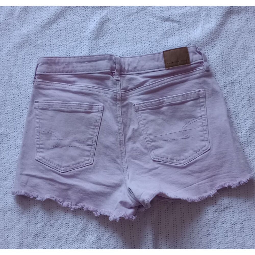 American Eagle Size 4 Rose Pink Cut Off Stretch Shorts